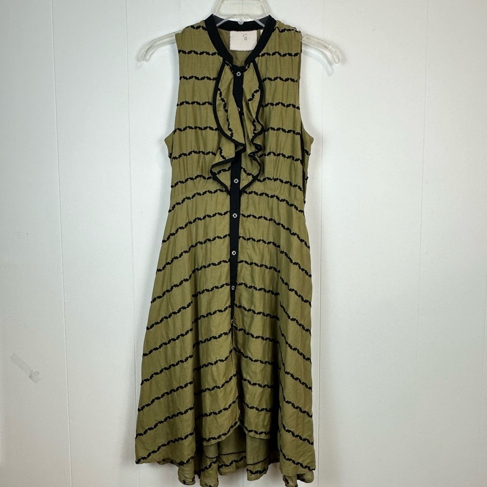 Anthropologie Postmark Ruffle Dress Size 2🔥